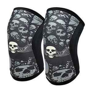 Usine taux Top qualité robuste 7mm néoprène matériel haltérophilie Protection sur mesure Gym genou soutien genou manchon - Product Image 4