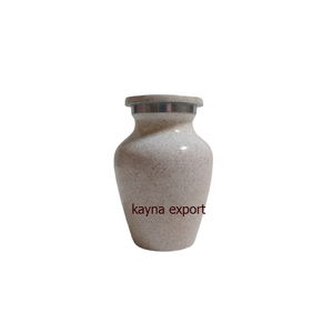 Beautiful Shiny White Blue Shade <b>Keepsake</b> Urn <b>for</b> Cremation Funeral <b>Ashes</b> Wholesale Custom Order Mini Urns KAYNA EXPORT KY-2155 - Product Image 2
