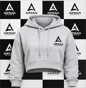 Sudadera con Capucha Rosa para Mujer, Sudadera Corta con Capucha, Logotipo Estampado, Ropa Casual de Invierno, Estilo Urbano, Hip Hop, Felpa Francesa, Servicio OEM - Product Image 6