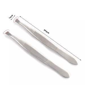 Vente en gros, sac noir antistatique, pince à cils en acier inoxydable, outil d'emballage de cils à sourcils pointus de beauté - Product Image 2