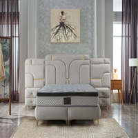 Offre Spéciale Mobilier moderne de chambre à coucher King Soft Lit en teck de haute qualité en contreplaqué de pin massif pour la maison Hôtel Double taille