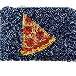 Mini porte-monnaie flocon de neige perlé, broderie en coton, pochette zippée, cadeau de mode personnalisable par MD HANDICRAFTS - Product Image 1