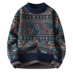 Diseña tu propio jersey para hombre, suéter cálido, línea de tendencia, ropa Retro aborigen - Product Image 2