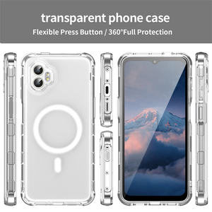 Coque de chargement sans fil magnétique d'origine pour <span class=keywords><strong>Samsung</strong></span> <span class=keywords><strong>Galaxy</strong></span> <span class=keywords><strong>XCover</strong></span> 7 <span class=keywords><strong>Pro</strong></span> Z Flip 7 Fold 7 A17 A07 Clear Back Cover - Product Image 4