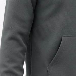 Sweat à capuche oversize personnalisé imprimé et brodé, uni ou graphique, pour homme, style streetwear tendance, en coton, pull décontracté pour jeune. - Product Image 5