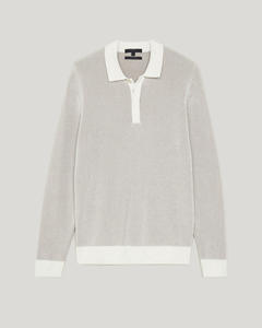 เสื้อโปโลแขนยาวผู้ชาย ดีไซน์หรูหราทันสมัย ขอบแขนยืดหยุ่น คุณภาพดีเยี่ยม ระบายอากาศได้ดี ทรงหลวมสบาย ติดกระดุมหนึ่งในสี่ - Product Image 5