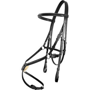 Bridas de cuero trenzado Halter de cuero trenzado con riendas 100% cuero caballo Halter brida de equitación - Product Image 2