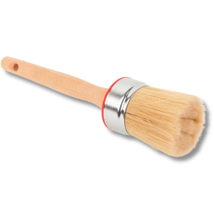 Beech Wood <b>Round</b> Ring Paint <b>Brush</b> Set 20/25/30/50 mm Sanded Handle Mixed Bristle Wholesale Custom Logo - Product Image 2