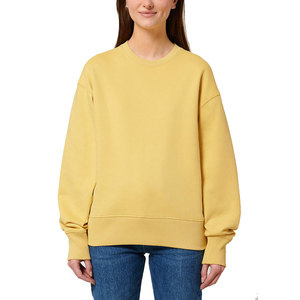 Sudadera Clásica de Cuello Redondo con Letra Pequeña, Amarillo Claro - Product Image 6