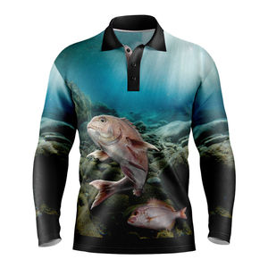 Sudadera de Pesca Ligera al por Mayor con Protección UV UPF 50+, Secado Rápido, Transpirable, Camiseta Polo de Pesca para Hombre, Servicio OEM Personalizado - Product Image 4