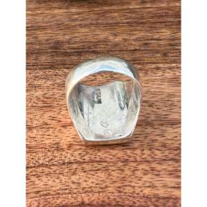 Navajo Handcrafted <b>Turquoise</b> & Opal Sterling Silver Inlay <b>Ring</b> for Men Size 9.5 Rhodium Plated Fine Jewelry - Product Image 4