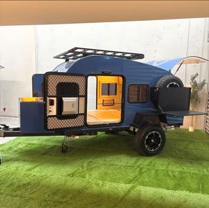 Minicamper de carretera, autocaravana, remolque de viaje tipo lágrima, con baño, estándares de camping, ligero, apto para coche, bajo precio. - Product Image 2