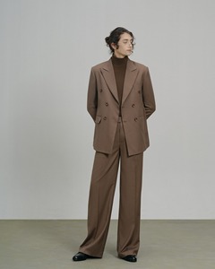 ชุดสูทธุรกิจผู้ชายผ้าแคชเมียร์ทรงหรูหรา สไตล์คลาสสิก กระดุมสองแถว ระบายอากาศได้ดี กันน้ำ มีซิป จับจีบ - Product Image 4