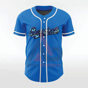 Uniformes de Béisbol Personalizados al por Mayor, Unisex, Color Sólido, Impresión por Sublimación, Transpirables, para Adultos, Tallas Grandes, OEM - Product Image 1