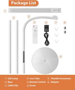 Hiện đại Dimmable dẫn đèn sàn với cảm ứng & điều khiển từ xa, 5 chế độ màu, chức năng hẹn giờ cho phòng khách - Product Image 6