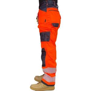 OEM toptan gelişmiş pamuklu iş tulumu yüksek görünürlük yansıtıcı trafik iş pantolon su geçirmez özel Logo üniforma kalite - Product Image 3