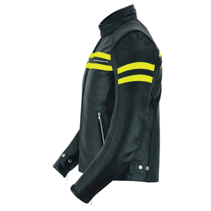 Fabricante profesional de cuero genuino chaquetas de la motocicleta al por mayor precio mejor diseño chaqueta de moto para los hombres - Product Image 5