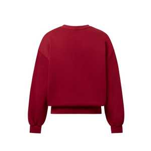 Sudadera Roja Lisa Unisex Personalizada de Estilo Urbano, Bordado con Logotipo, Sudadera Lisa de Alta Calidad para Hombre - Product Image 2