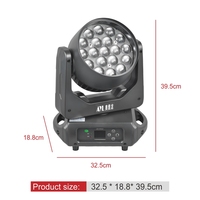 RS19 haute luminosité RGBW 4in1 19 pièces * 15W LED faisceau lavage Par scène lumières DMX512 contrôlé pour les fêtes de mariage DJ
