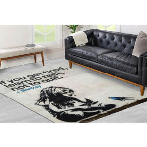 Alfombra de Lana Colorida con Estampado de Patchwork, Ecológica, Fácil de Limpiar, Antideslizante, de Pelo Medio, con Respaldo de Látex Suave - Product Image 5