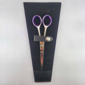 Ciseaux de coupe de cheveux de coiffeur en acier inoxydable finition satinée pour gaucher lames tranchantes avec inserts en anneau Type de beauté - Product Image 6