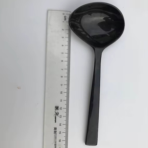 Fabriqué en Inde, cuillères à salade en résine de 11 pouces, écologiques, compatibles lave-vaisselle, design moderne, ustensiles à salade pour la maison et la cuisine - Product Image 1