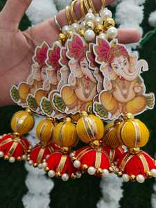 Lote de decoraciones de pared Diwali Laxmi Ganesh Ji decoración del hogar colgante de pared decoración del templo regalos religiosos para invitados regalo Pongal - Product Image 3