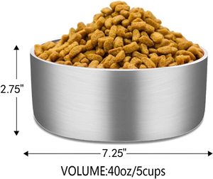 Cuenco de agua de alimentación elevado grande de lujo personalizado al por mayor, cuenco de metal de estilo único para perros y gatos, patrón de animales pequeños - Product Image 3