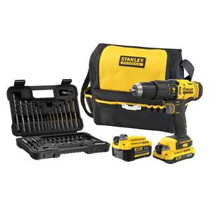 Stanley 18V FatMax V20 Impact Drill Driver with <b>Batteries</b> and <b>Charger</b> Power Screw Drivers - Product Image 1