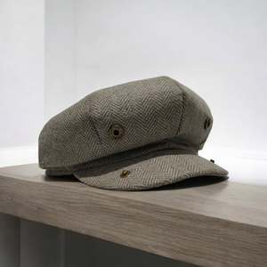 Gorra Plana Unisex de Estilo Clásico Vintage, Gorra Ivy 100% Lana de Alta Calidad, Ajustable, con Logotipo Personalizado, OEM, ODM, Disponible al por Mayor - Product Image 6