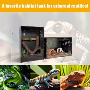 Enclos professionnel en PVC pour éleveurs, conception modulaire empilable, OEM ODM, enclos pour reptiles et insectes (gecko arboricole) - Product Image 2