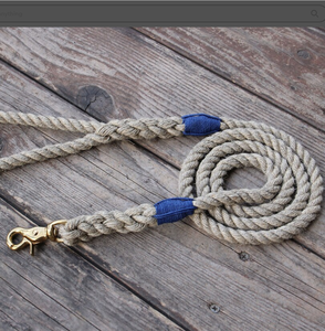 Jute Rope <b>Leash</b> Color Full Whipping Accessory Customized Colored Cotton Rope Handmade <b>Dog</b> <b>Leash</b> Pet <b>Leash</b> Set - Product Image 3