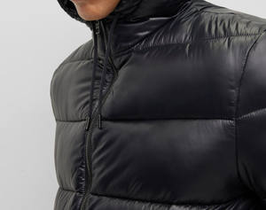 Manteau d'hiver chaud confortable et élégant, rembourrage gonflé à capuche personnalisé réfléchissant pour l'extérieur - Product Image 5