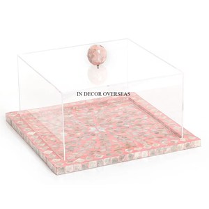 ที่วางเค้กสีเขียวสำหรับงานแต่งงานและงานวันเกิดของตกแต่งโต๊ะงานมุกสีเขียว - Product Image 2