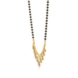 Collar Mangalsutra con Diamantes Radiant Vine - Joyería Coleccionable Cultural - Product Image 3