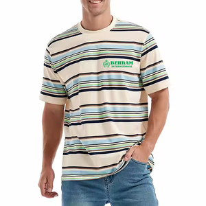 Nouveau design 2025, t-shirts pour hommes surdimensionnés, 100% coton, col rond, coupe ample, respirant, écologique, 230g, fabriqués au Pakistan - Product Image 4