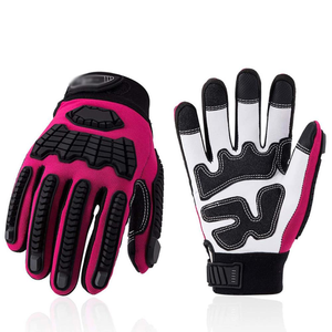 Guantes DE SEGURIDAD OEM PPE con anticolisión, resistentes a los impactos, transpirables, cómodos, de cuero sostenible y guantes de trabajo TPE - Product Image 1