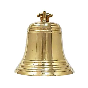 Elegant Solid Pure Brass <b>Ship</b> <b>Bell</b> Nautical Wall Hanging for School Home Decor Vintage Style Antique Brass Look Metal Crafts - Product Image 6