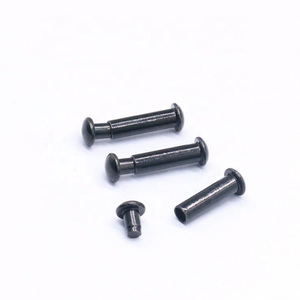 Rivets en fer mâle-femelle à tête ronde nickelés 6mm 8mm, quincaillerie de verrouillage standard ISO - Product Image 1