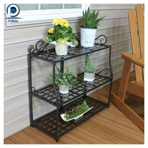 PRIMA – <span class=keywords><strong>support</strong></span> de plante moderne <span class=keywords><strong>en</strong></span> métal, présentoir de fleurs <span class=keywords><strong>en</strong></span> fer forgé, <span class=keywords><strong>support</strong></span> de jardinière de jardin d'intérieur, étagère de fleurs <span class=keywords><strong>en</strong></span> métal - Product Image 2