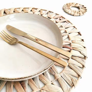 Recién llegado, manteles individuales de jacinto de agua, variedad de tamaños, placas de cargador tejidas a mano personalizadas, decoraciones de mesa de artesanos de Vietnam - Product Image 5