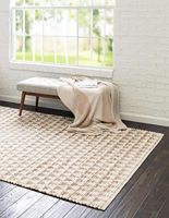 Vente en gros Tapis de sol de salon modernes lavables 100% jute et coton tissés à la main