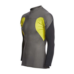 Ropa deportiva Rash Guard de último diseño para hombre con mangas largas de color sólido Logotipo personalizado Característica transpirable - Product Image 5