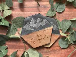 High Quality Handmade Resin <b>Coasters</b> <b>Set</b> Epoxy Drink Mats with Floral, Ocean & Glitter Designs for Export & Stone <b>Coasters</b> - Product Image 4