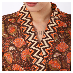 Kimono authentique, tissu imprimé 100% coton, textile artisanal respirant et écologique pour la mode et la décoration intérieure - Product Image 3