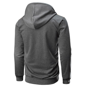 Nouveauté : Sweats à capuche d'hiver pour hommes 100 % coton tricoté, motif uni, écologiques, respirants, séchage rapide, couleurs personnalisées, marque privée - Product Image 6