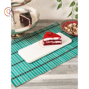 Recién llegado, bandeja para servir de mármol blanco Natural, diseño impresionante para servir comida, hogar, hoteles, platos de Venta caliente - Product Image 2