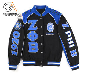 Veste de course automobile Zeta Phi Beta avec crête brodée et panneaux bleus et blancs pour un style élégant de sororité et de mode grecque - Product Image 6