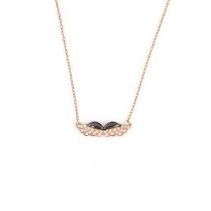Gm <b>Angel</b> Wing Pendant Necklace with White Round Stones Channel Setting Everyday Wear Fine <b>Charms</b> & Pendants - Product Image 2