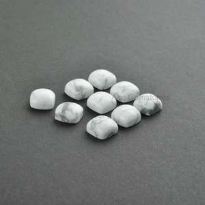 Haute qualité 100% naturel lisse blanc Howlite Turquoise calibré pierre précieuse en vrac pour la fabrication de bijoux par grossiste indien en vrac - Product Image 2